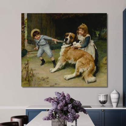 Amico O Nemico Arthur John Elsley aje6 quadro stampato su tela