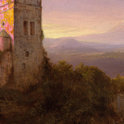 Vulcano Chimborazo Frederic Edwin Church fec2 quadro stampato su tela