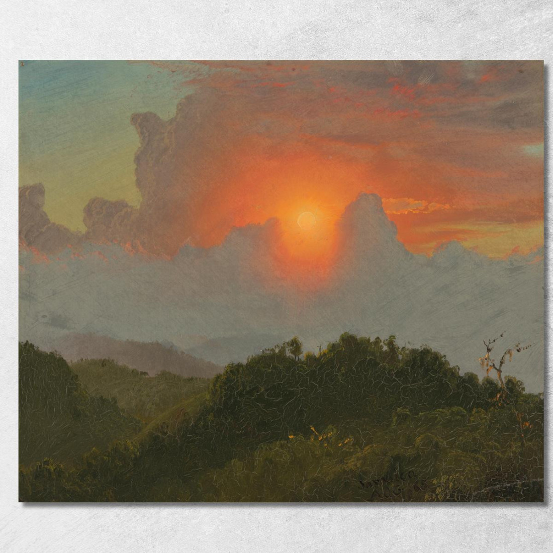 Cieli Nuvolosi Frederic Edwin Church fec4 quadro stampato su tela