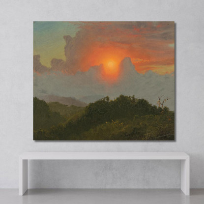 Cieli Nuvolosi Frederic Edwin Church fec4 quadro stampato su tela