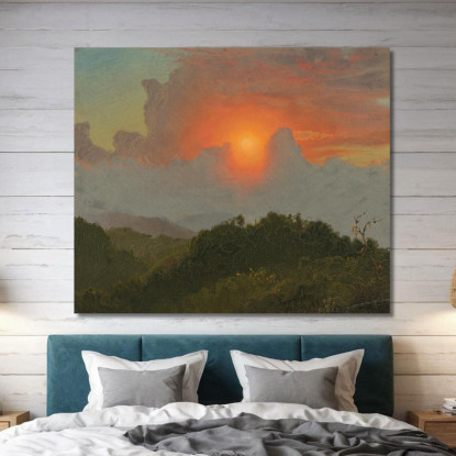 Cieli Nuvolosi Frederic Edwin Church fec4 quadro stampato su tela