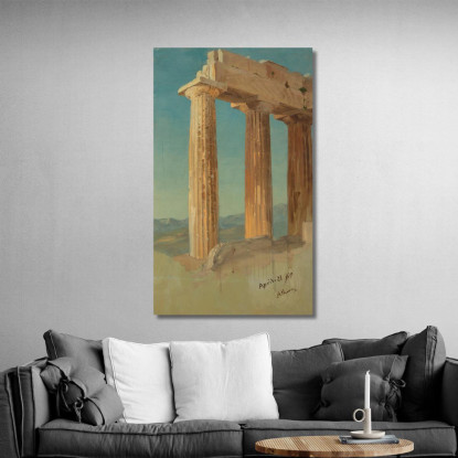Colonne Del Partenone Atene Frederic Edwin Church fec6 quadro stampato su tela