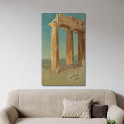 Colonne Del Partenone Atene Frederic Edwin Church fec6 quadro stampato su tela