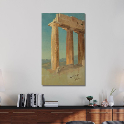Colonne Del Partenone Atene Frederic Edwin Church fec6 quadro stampato su tela