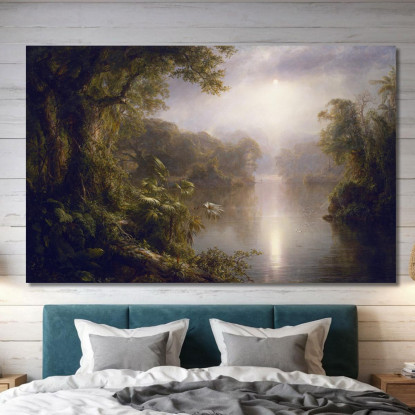 El Rio De Luz (Il Fiume Di Luce) Frederic Edwin Church fec11 quadro stampato su tela