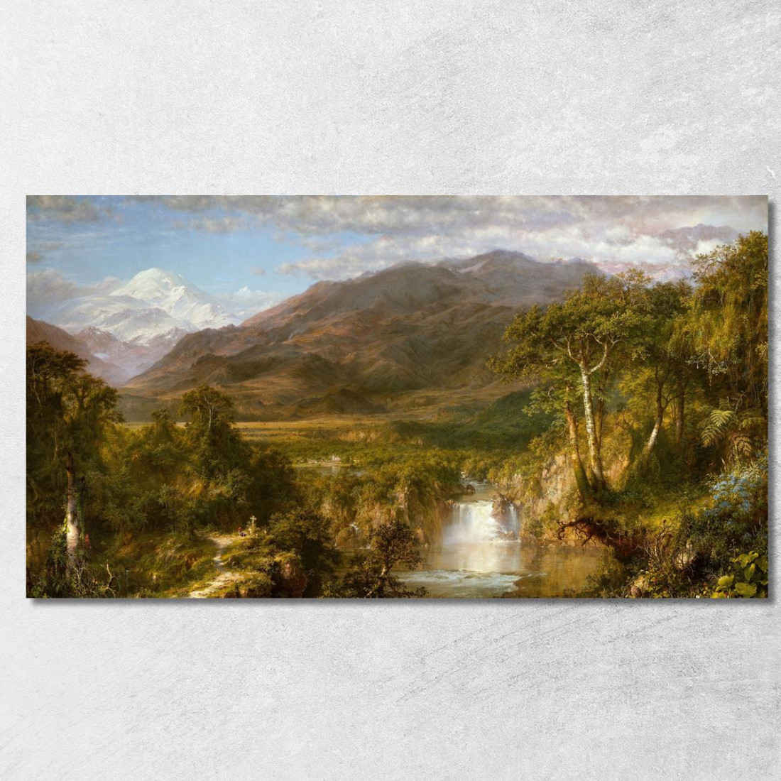 Cuore Delle Ande Frederic Edwin Church fec12 quadro stampato su tela