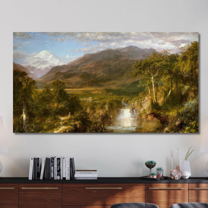 Cuore Delle Ande Frederic Edwin Church fec12 quadro stampato su tela