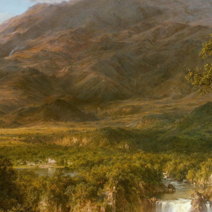 Cuore Delle Ande Frederic Edwin Church fec12 quadro stampato su tela