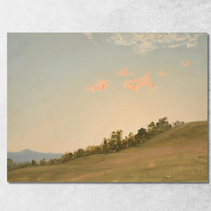 Collina A Hudson New York Frederic Edwin Church fec13 quadro stampato su tela