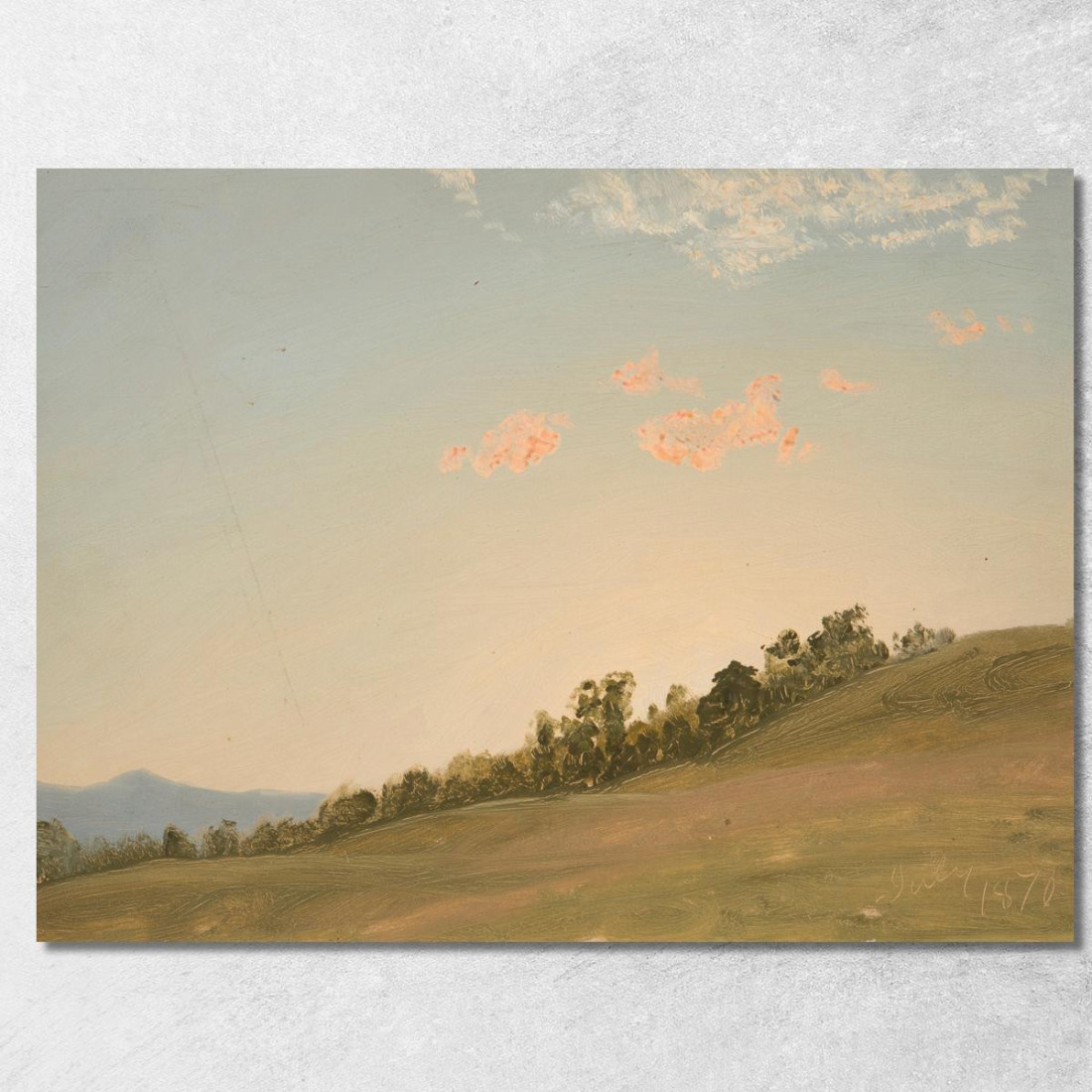 Collina A Hudson New York Frederic Edwin Church fec13 quadro stampato su tela