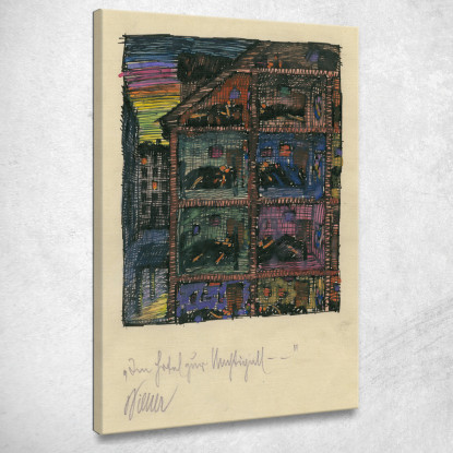 All'Usignolo Hotel Karl Wiener kwn244 quadro stampato su tela