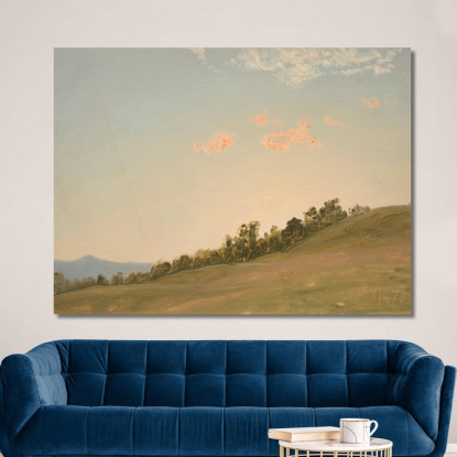 Collina A Hudson New York Frederic Edwin Church fec13 quadro stampato su tela