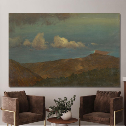 Paesaggio Collinare 2 Frederic Edwin Church fec14 quadro stampato su tela