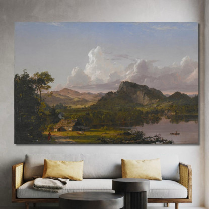 Casa Sul Lago Frederic Edwin Church fec16 quadro stampato su tela