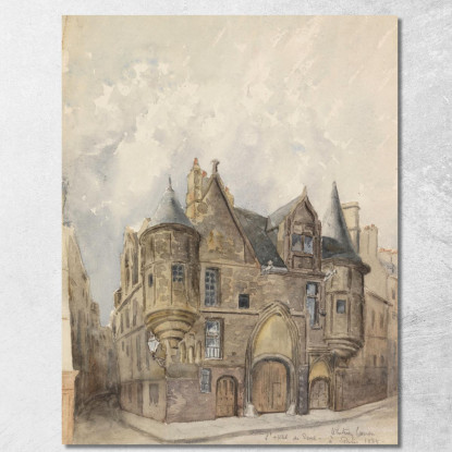 Hôtel De Sens Parigi Frederic Edwin Church fec17 quadro stampato su tela