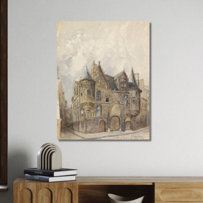 Hôtel De Sens Parigi Frederic Edwin Church fec17 quadro stampato su tela