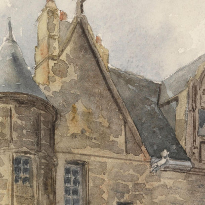 Hôtel De Sens Parigi Frederic Edwin Church fec17 quadro stampato su tela