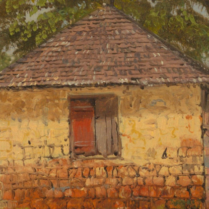 Case 'Mt. Salus' Frederic Edwin Church fec18 quadro stampato su tela