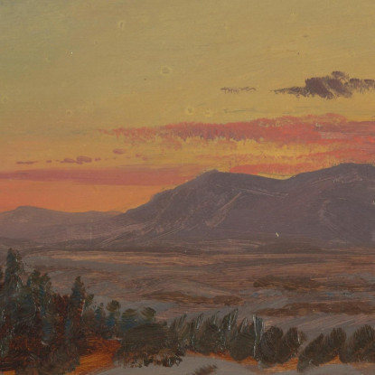 Valle Dell'Hudson In Inverno Vista Verso Sud-Ovest Da Olana Frederic Edwin Church fec21 quadro stampato su tela