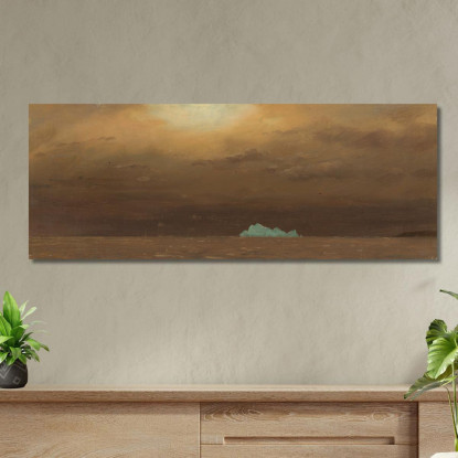 Iceberg A Terranova Frederic Edwin Church fec23 quadro stampato su tela