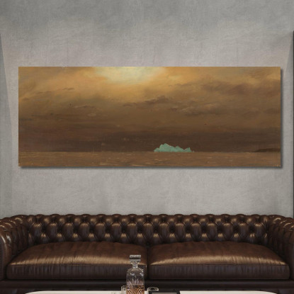 Iceberg A Terranova Frederic Edwin Church fec23 quadro stampato su tela