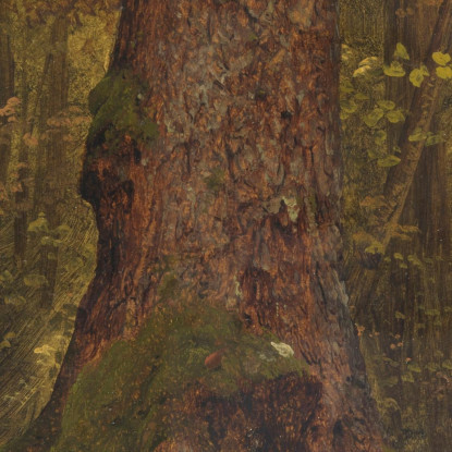 Nel Bosco Probabilmente Maine Frederic Edwin Church fec25 quadro stampato su tela