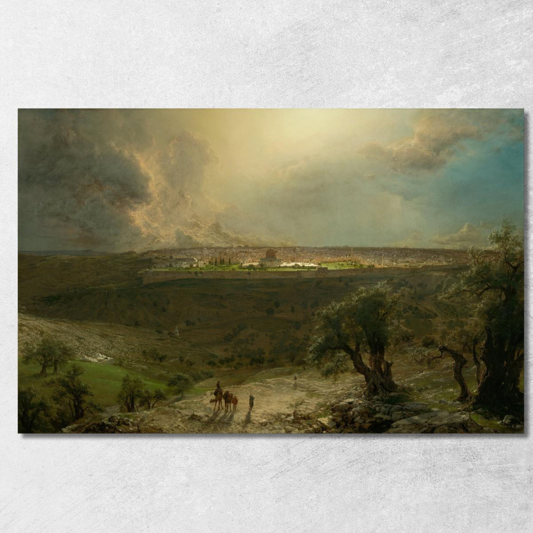 Gerusalemme Dal Monte Degli Ulivi Frederic Edwin Church fec26 quadro stampato su tela