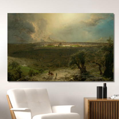 Gerusalemme Dal Monte Degli Ulivi Frederic Edwin Church fec26 quadro stampato su tela