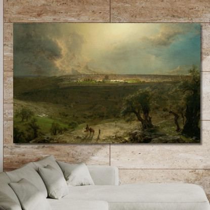 Gerusalemme Dal Monte Degli Ulivi Frederic Edwin Church fec26 quadro stampato su tela