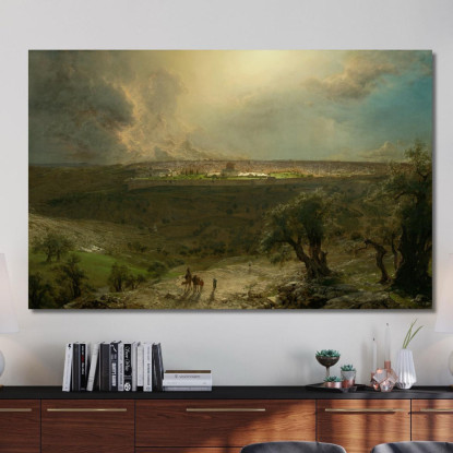 Gerusalemme Dal Monte Degli Ulivi Frederic Edwin Church fec26 quadro stampato su tela