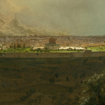 Gerusalemme Dal Monte Degli Ulivi Frederic Edwin Church fec26 quadro stampato su tela