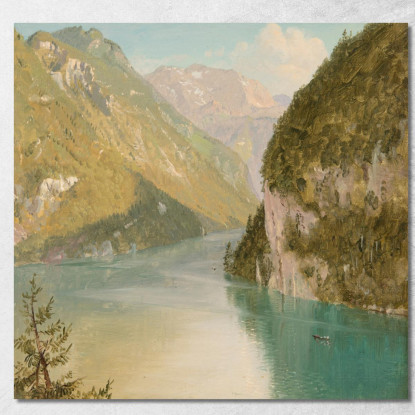 Königssee Baviera Frederic Edwin Church fec27 quadro stampato su tela