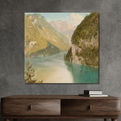 Königssee Baviera Frederic Edwin Church fec27 quadro stampato su tela