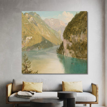 Königssee Baviera Frederic Edwin Church fec27 quadro stampato su tela