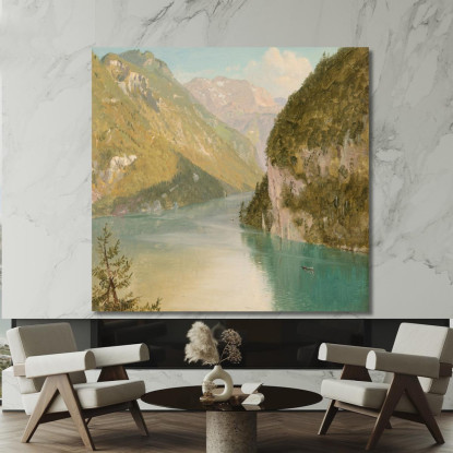 Königssee Baviera Frederic Edwin Church fec27 quadro stampato su tela