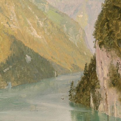 Königssee Baviera Frederic Edwin Church fec27 quadro stampato su tela