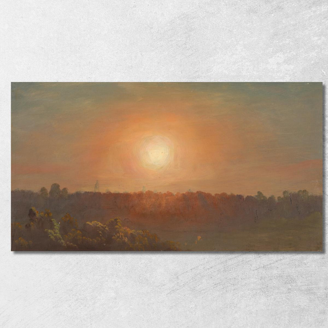 Paesaggio Al Tramonto Frederic Edwin Church fec30 quadro stampato su tela