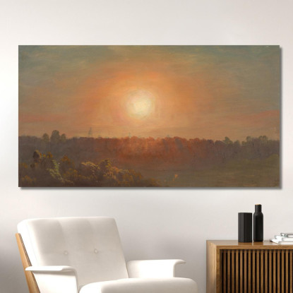 Paesaggio Al Tramonto Frederic Edwin Church fec30 quadro stampato su tela