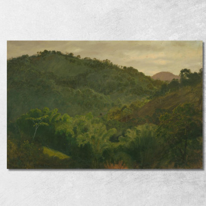 Paesaggio Dalla Giamaica Indie Occidentali Frederic Edwin Church fec31 quadro stampato su tela