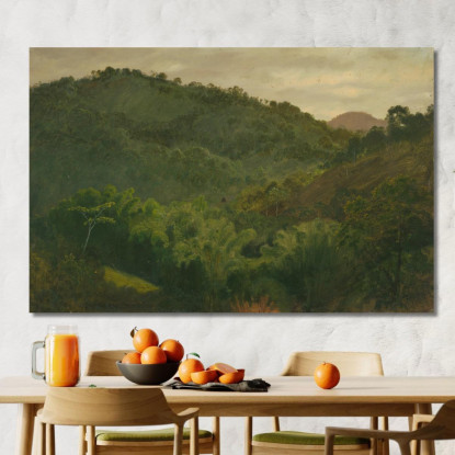 Paesaggio Dalla Giamaica Indie Occidentali Frederic Edwin Church fec31 quadro stampato su tela