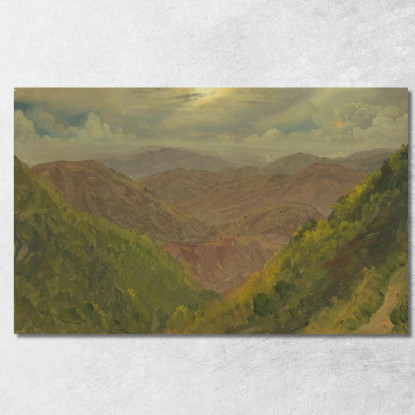 Paesaggio In Giamaica Indie Occidentali 2 Frederic Edwin Church fec33 quadro stampato su tela