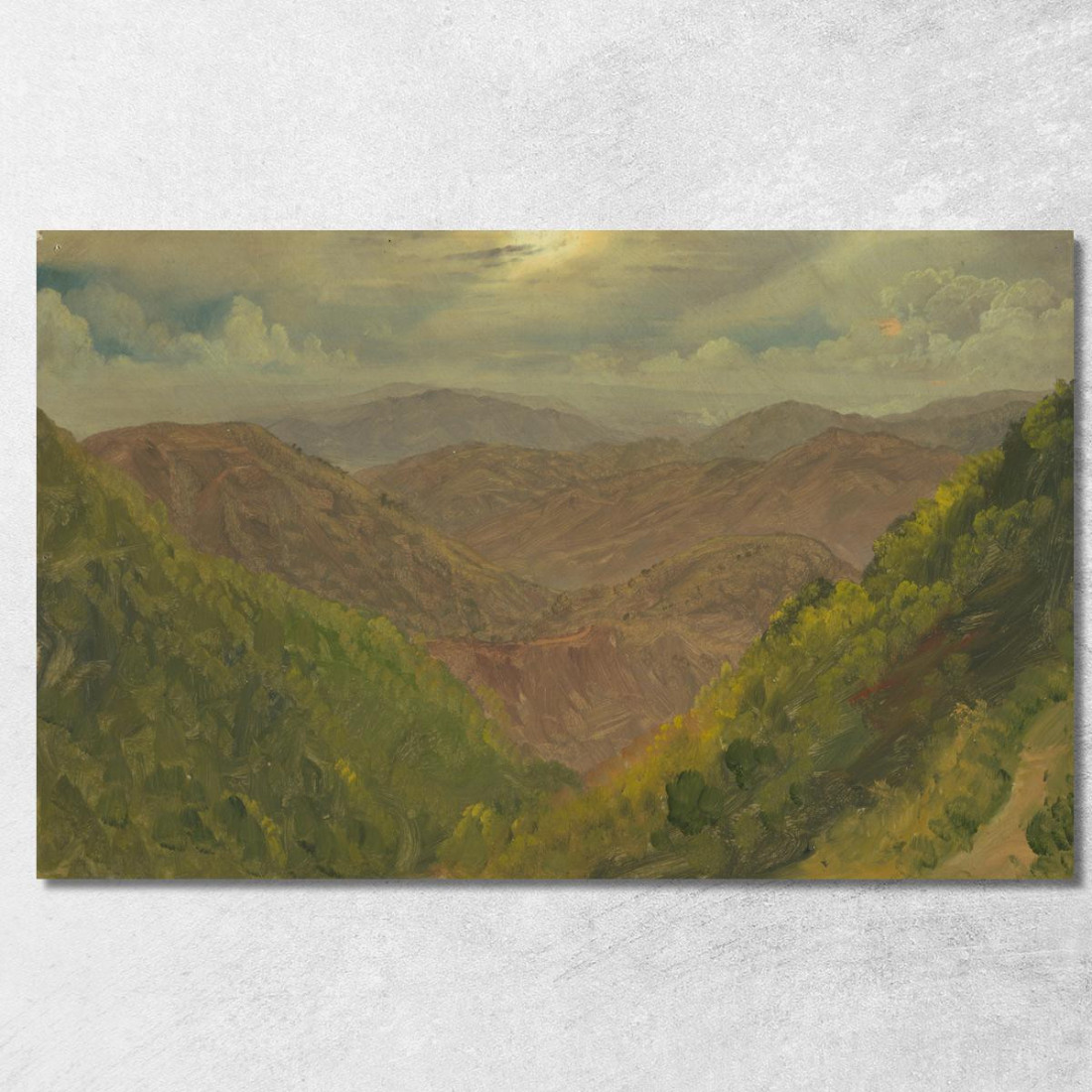 Paesaggio In Giamaica Indie Occidentali 2 Frederic Edwin Church fec33 quadro stampato su tela