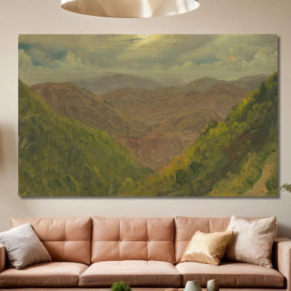 Paesaggio In Giamaica Indie Occidentali 2 Frederic Edwin Church fec33 quadro stampato su tela