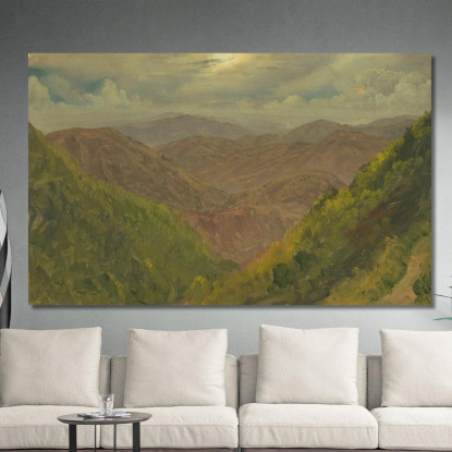 Paesaggio In Giamaica Indie Occidentali 2 Frederic Edwin Church fec33 quadro stampato su tela