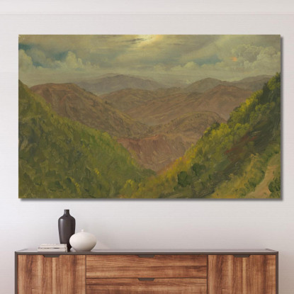 Paesaggio In Giamaica Indie Occidentali 2 Frederic Edwin Church fec33 quadro stampato su tela