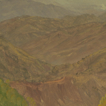 Paesaggio In Giamaica Indie Occidentali 2 Frederic Edwin Church fec33 quadro stampato su tela