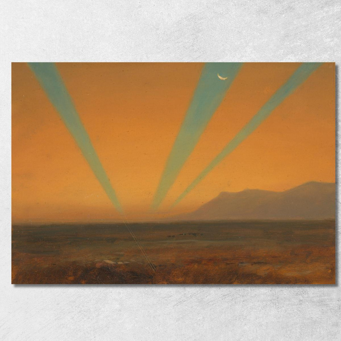 Paesaggio Con Tramonto Frederic Edwin Church fec38 quadro stampato su tela