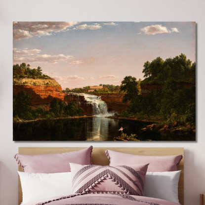 Cascate Inferiori Rochester Frederic Edwin Church fec40 quadro stampato su tela