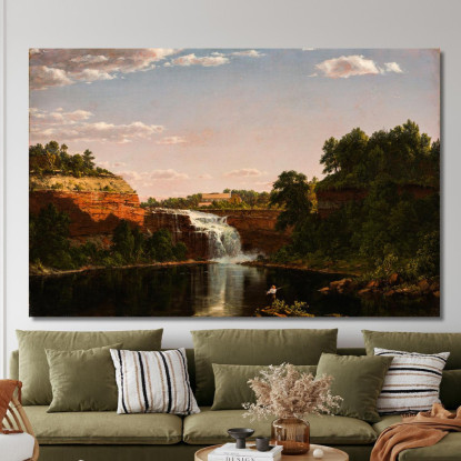 Cascate Inferiori Rochester Frederic Edwin Church fec40 quadro stampato su tela