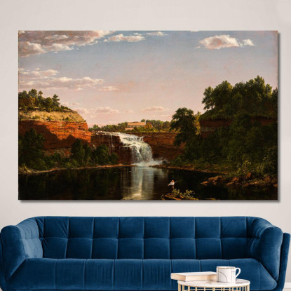Cascate Inferiori Rochester Frederic Edwin Church fec40 quadro stampato su tela